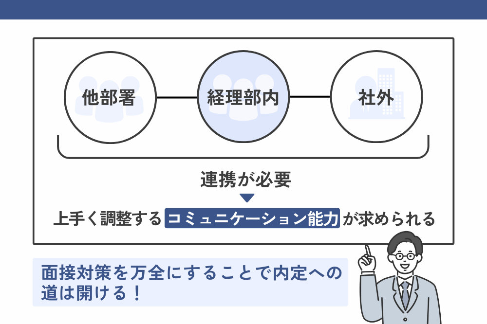 コミュニケーション能力が高い人は経理で採用されやすい