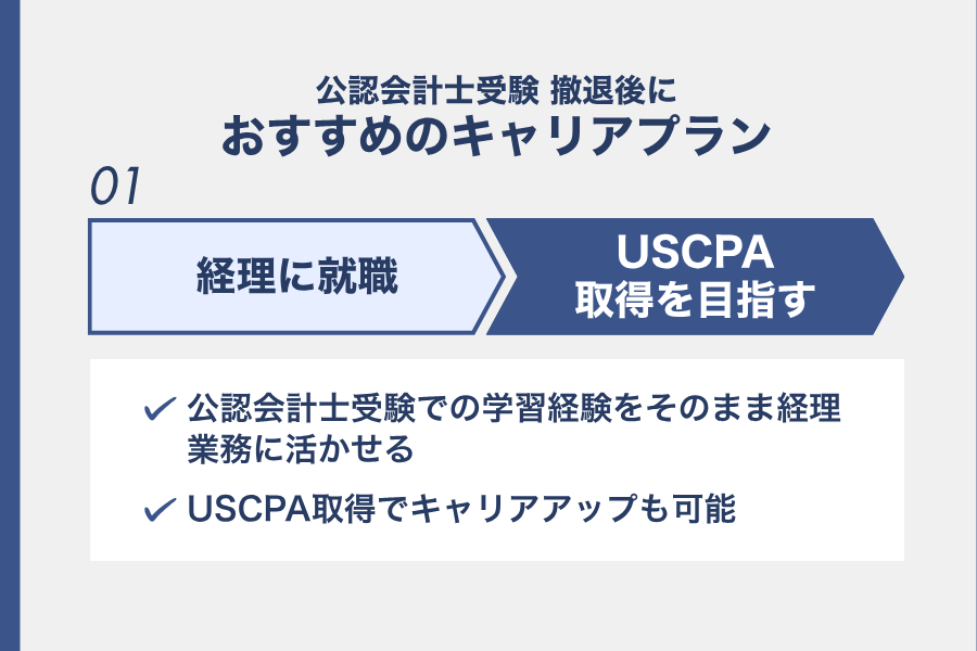 公認会計士撤退後に経理に就職して働きながらUSCPAを目指す