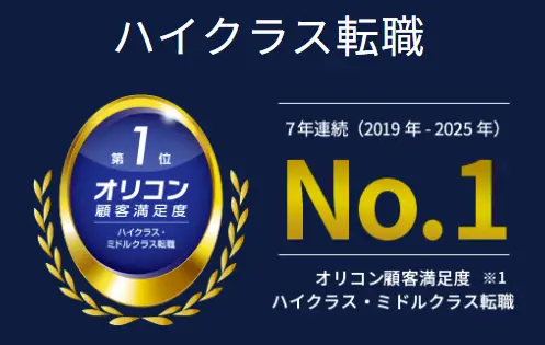 JACリクルートメントのオリコン調査結果