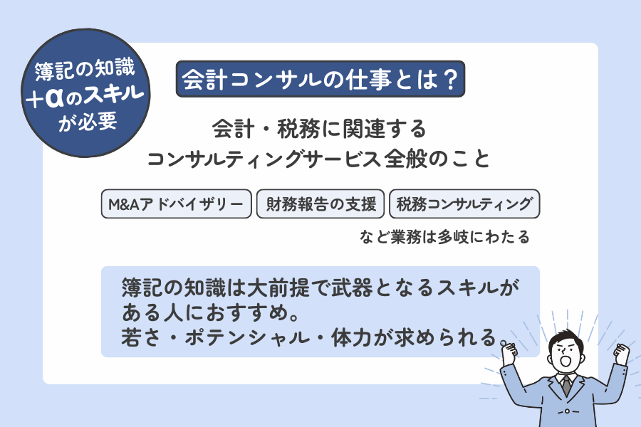 簿記2級を使った会計コンサルでの仕事