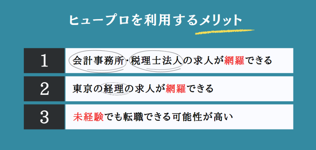 ヒュープロ（Hupro）を利用するメリット